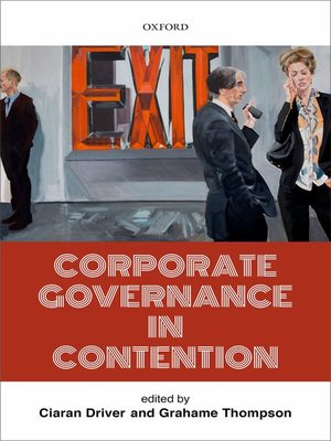 cover image of Corporate Governance in Contention